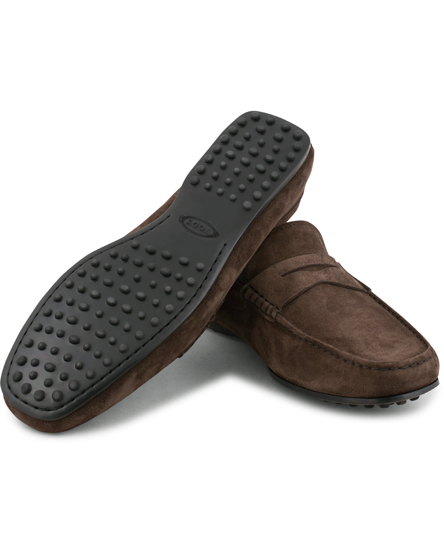 Herr | Tod's City Gommino Loafer Dark Brown Suede | Tod's | City Gommino Loafer Dark Brown Suede
