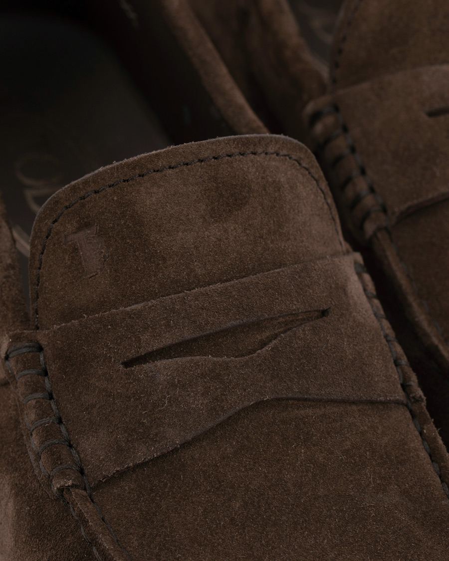 Herr | Tod's City Gommino Loafer Dark Brown Suede | Tod's | City Gommino Loafer Dark Brown Suede