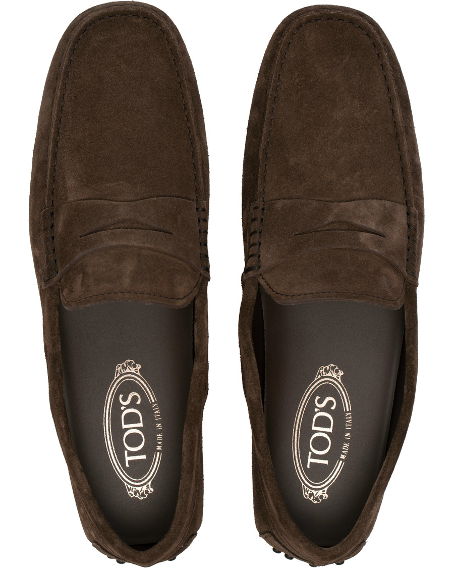 Herr | Tod's City Gommino Loafer Dark Brown Suede | Tod's | City Gommino Loafer Dark Brown Suede