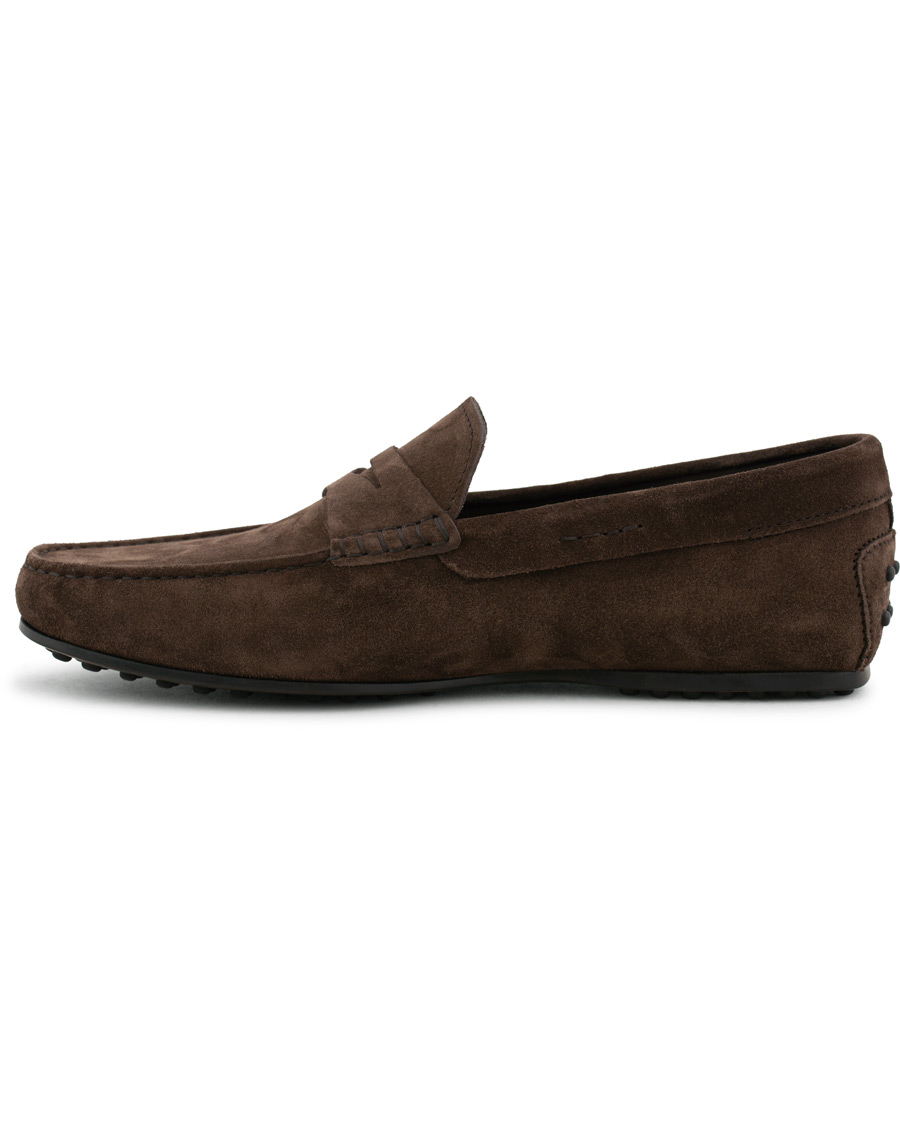 Herr | Tod's City Gommino Loafer Dark Brown Suede | Tod's | City Gommino Loafer Dark Brown Suede