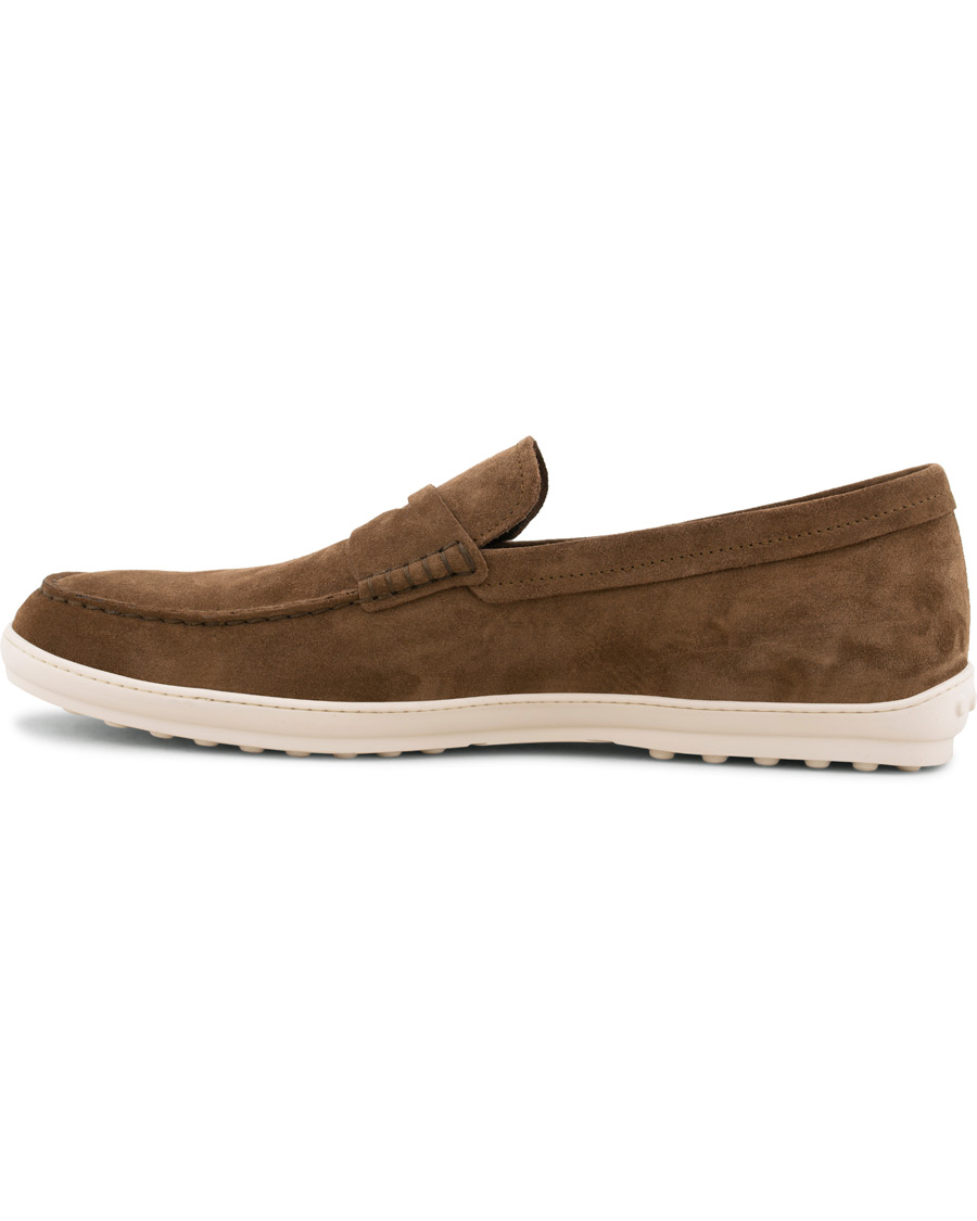 Herr | Tod's Moccassino Gomma Pennyloafer Tobacco Suede | Tod's | Moccassino Gomma Pennyloafer Tobacco Suede