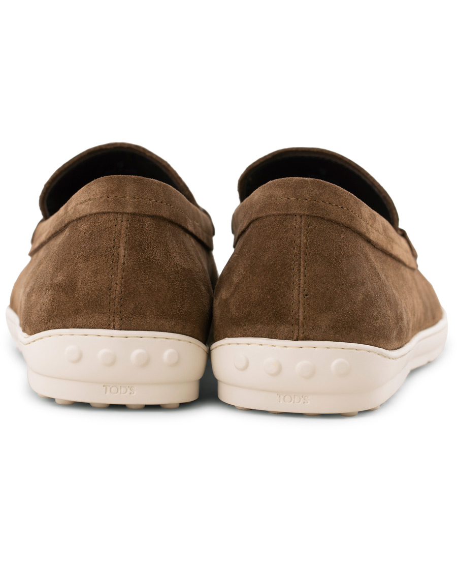 Herr | Tod's Moccassino Gomma Pennyloafer Tobacco Suede | Tod's | Moccassino Gomma Pennyloafer Tobacco Suede