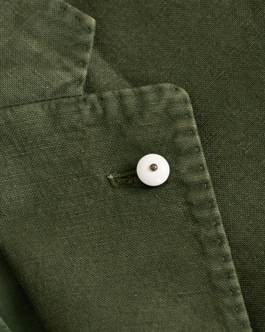 Herr | Kavajer | L.B.M. 1911 | Jack Regular Fit Linen Blazer Military Green