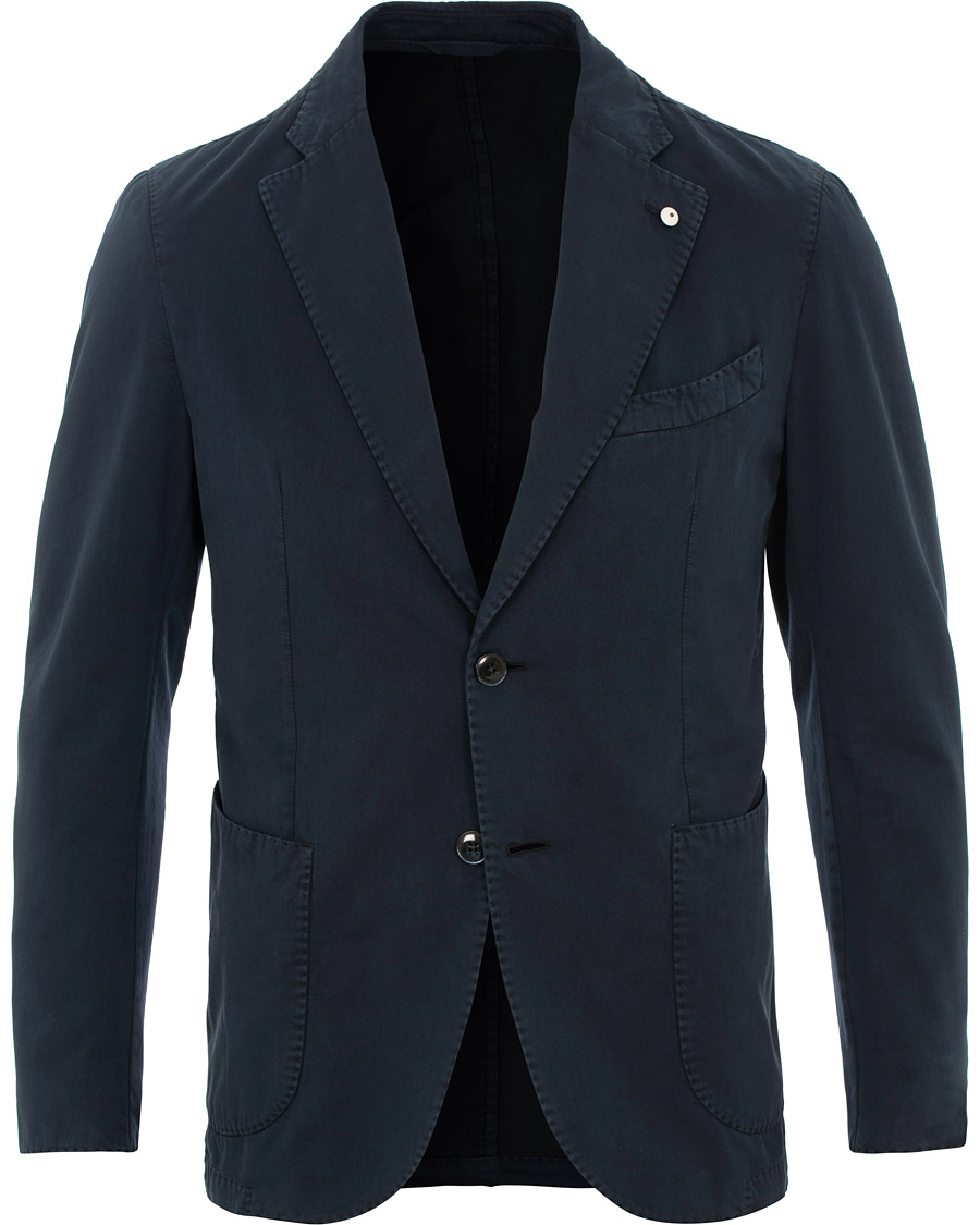 Herr | Kavajer | L.B.M. 1911 | Jack Regular Fit Cotton Stretch Blazer Navy