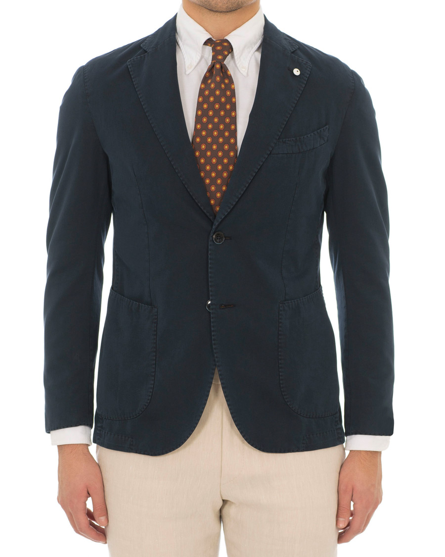Herr |  | L.B.M. 1911 | Jack Regular Fit Cotton Stretch Blazer Navy 