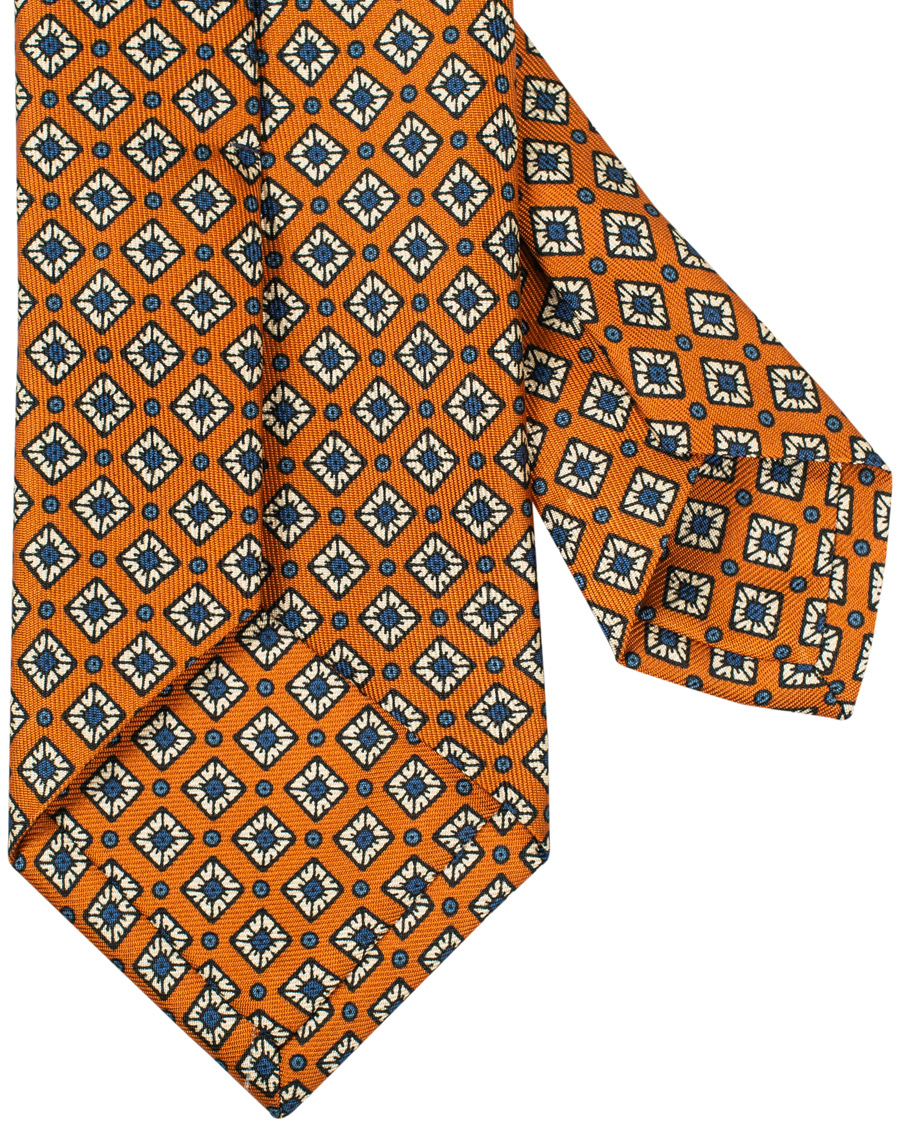 Herr | Drake's MTO Silk 8 cm Tie Rust | Drake's | MTO Silk 8 cm Tie Rust