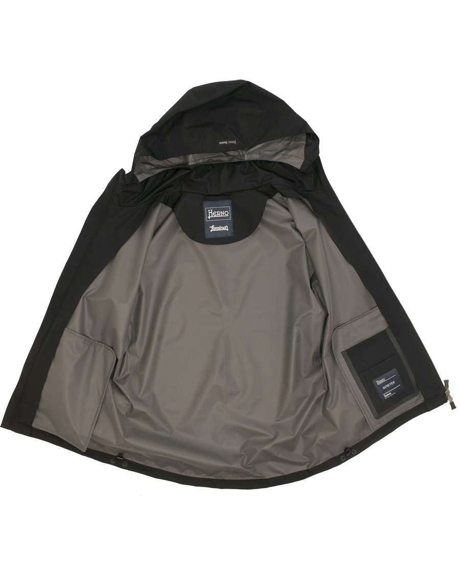 Herr | Jackor | Herno | Laminar Hooded Gore-Tex Jacket Black