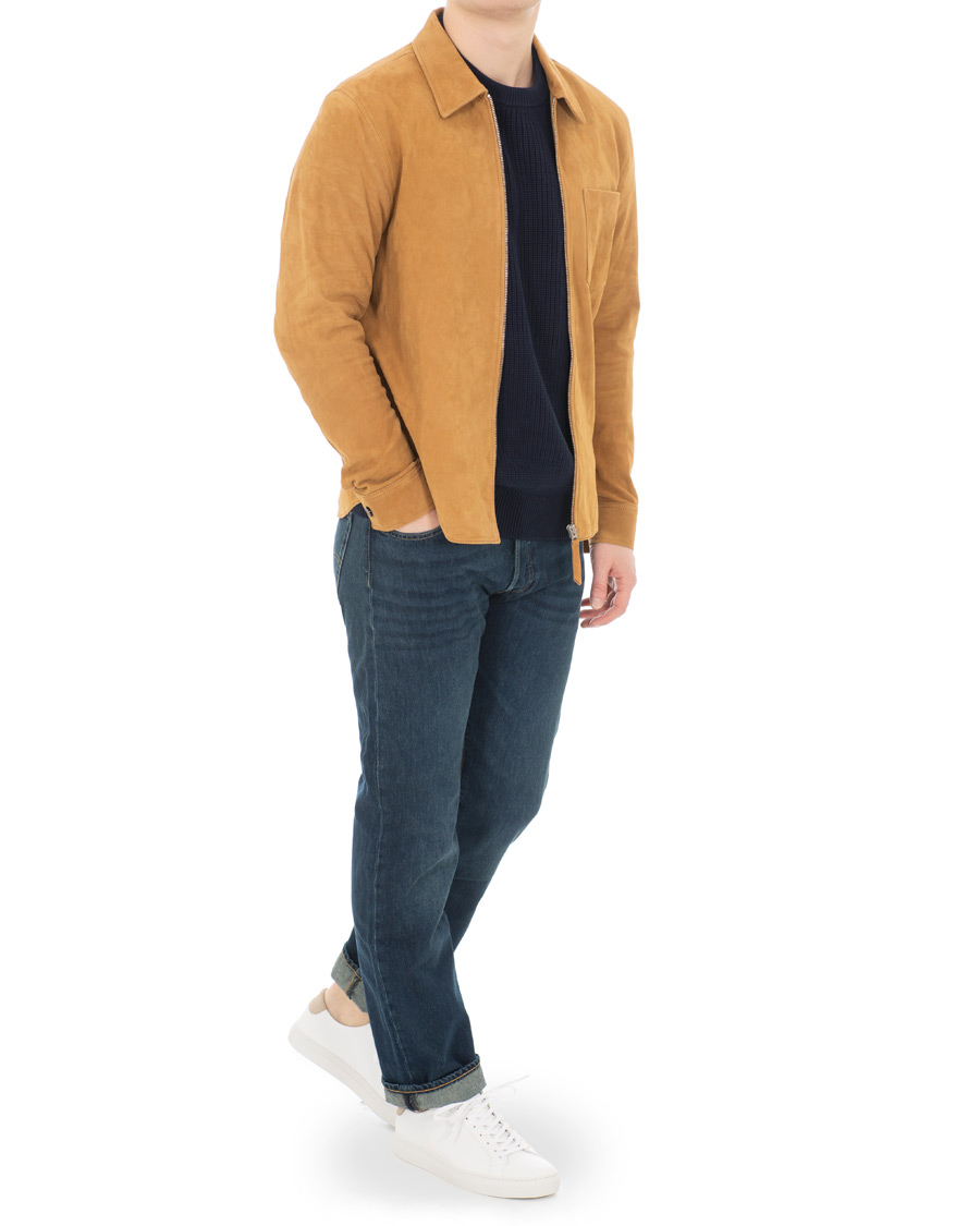 Herr | Jackor | Our Legacy | Suede Zip Shirt Jacket Sand