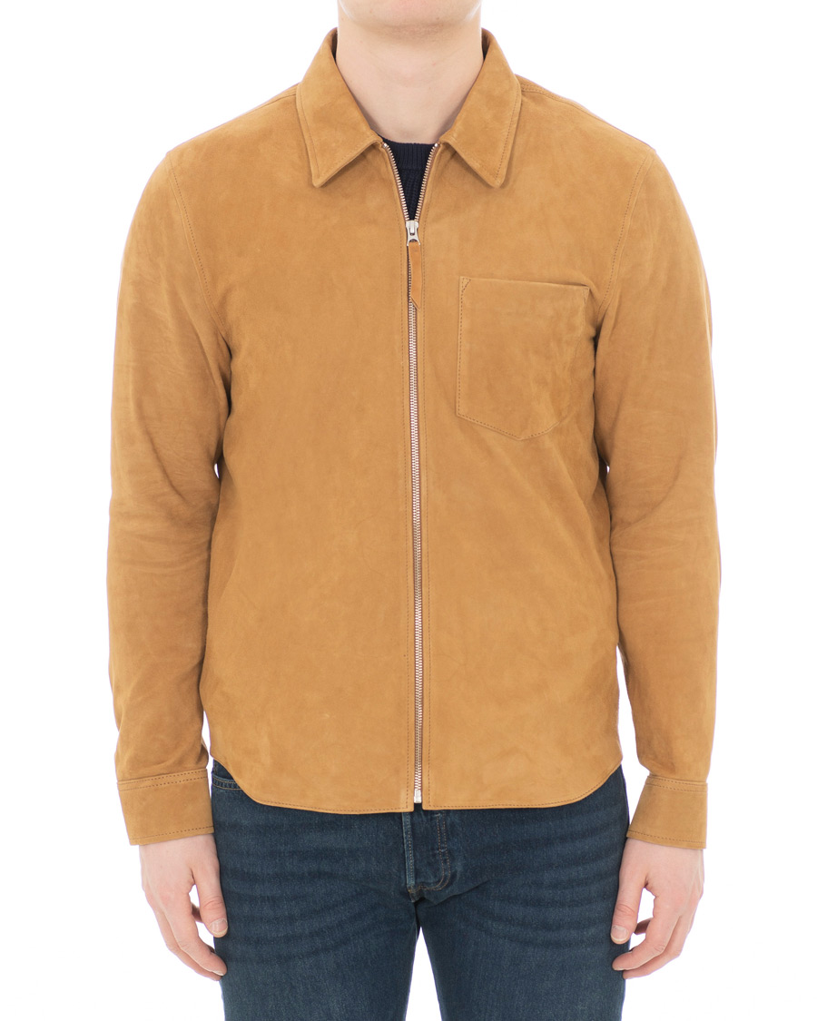 Herr | Jackor | Our Legacy | Suede Zip Shirt Jacket Sand