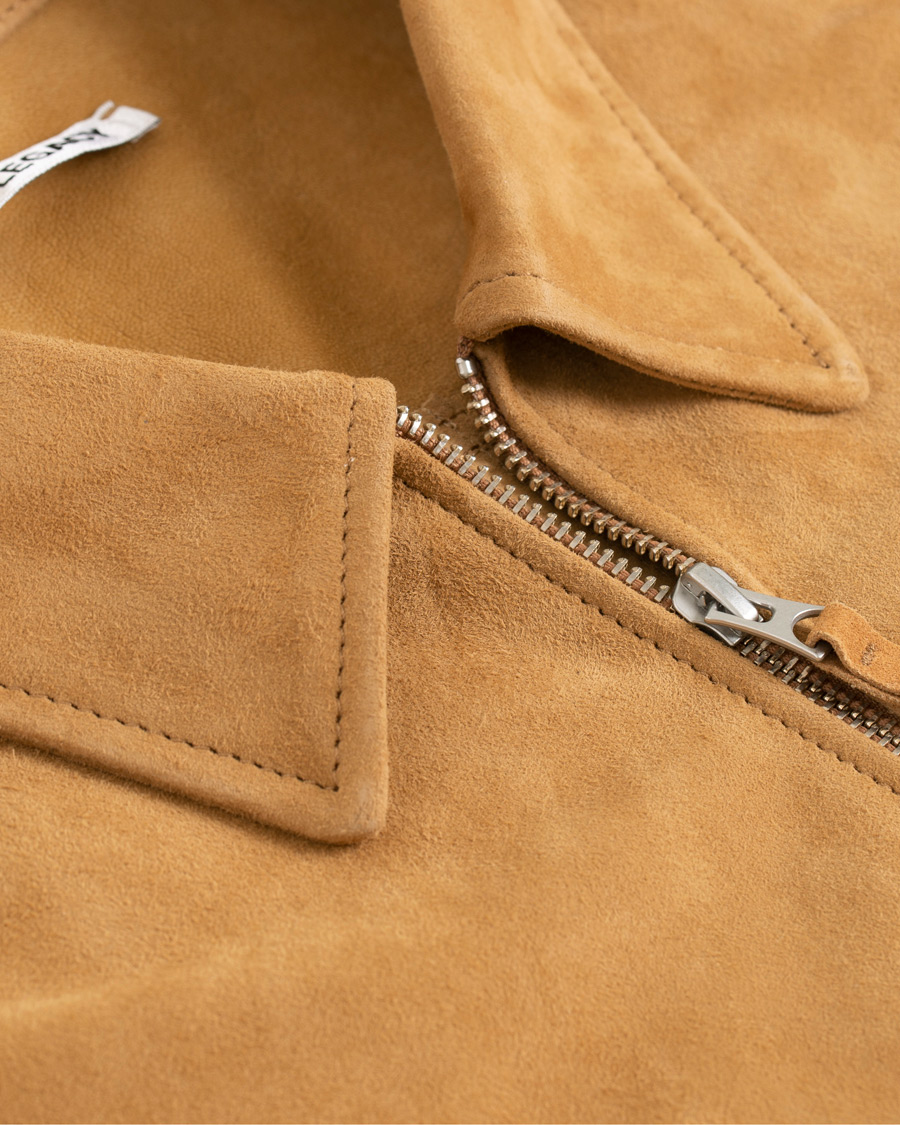 Herr | Jackor | Our Legacy | Suede Zip Shirt Jacket Sand