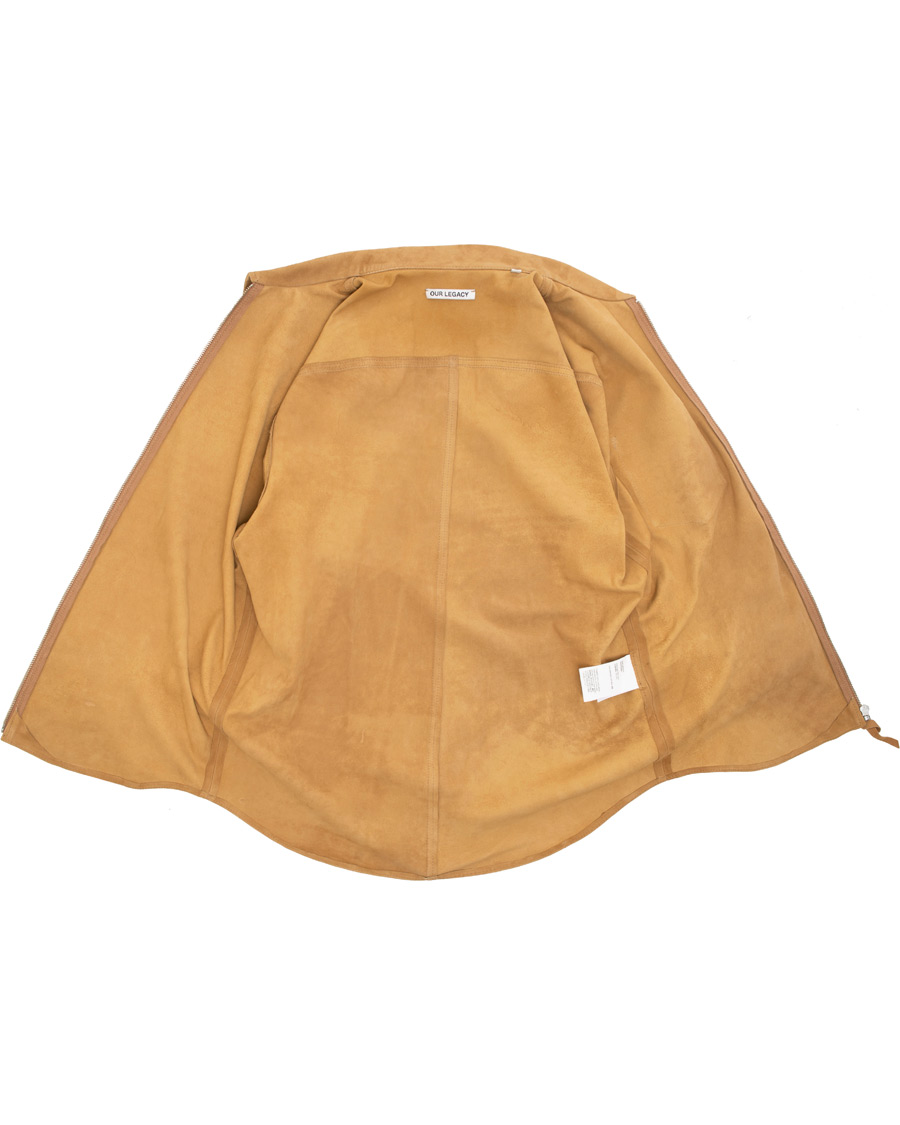 Herr | Jackor | Our Legacy | Suede Zip Shirt Jacket Sand