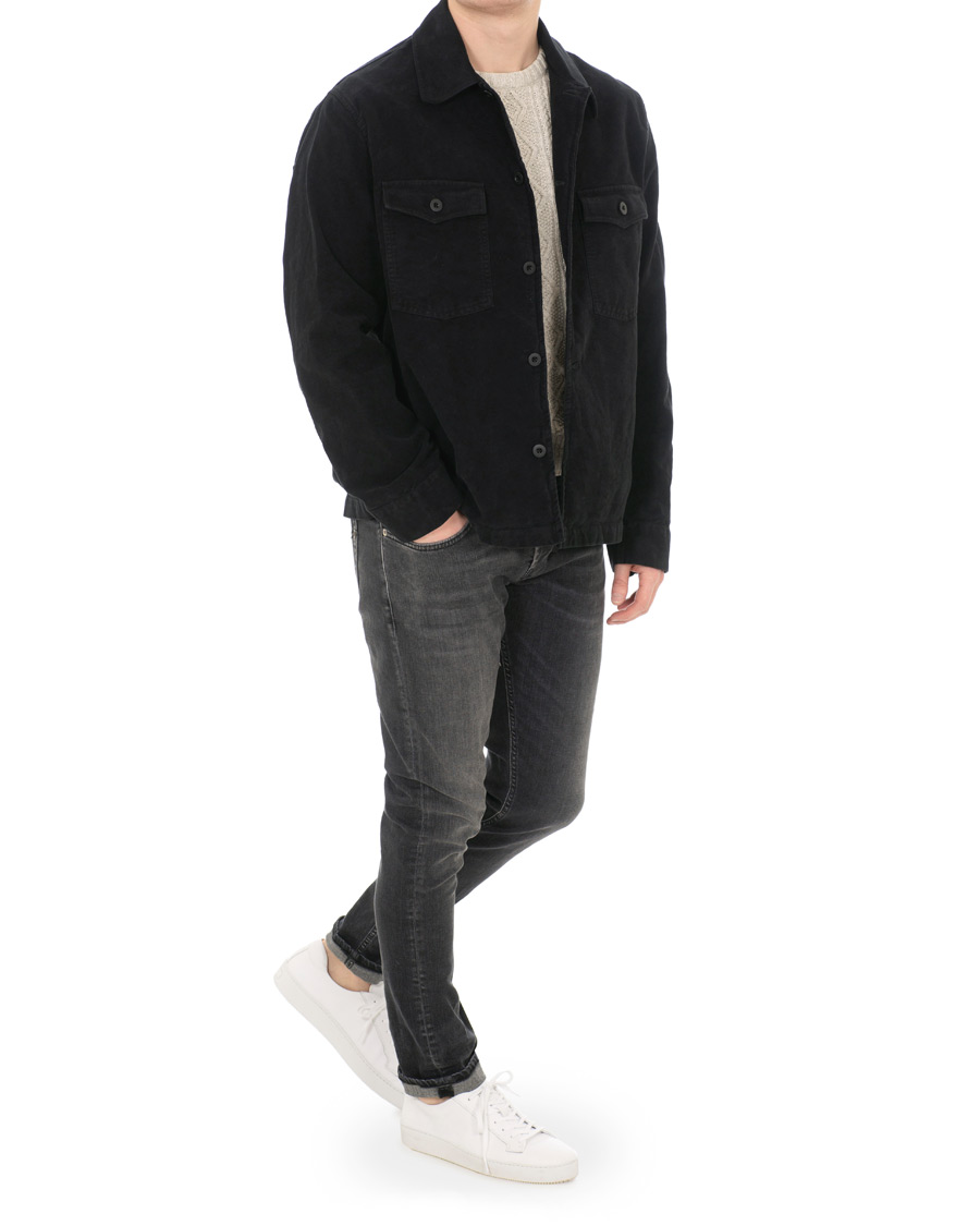 Herr | Jackor | Our Legacy | Moleskin Evening Coach Jacket Blue/Black