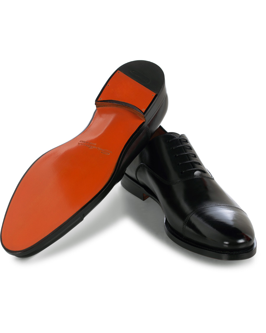 Herr | Santoni Wilson Oxford Black Calf | Santoni | Wilson Oxford Black Calf