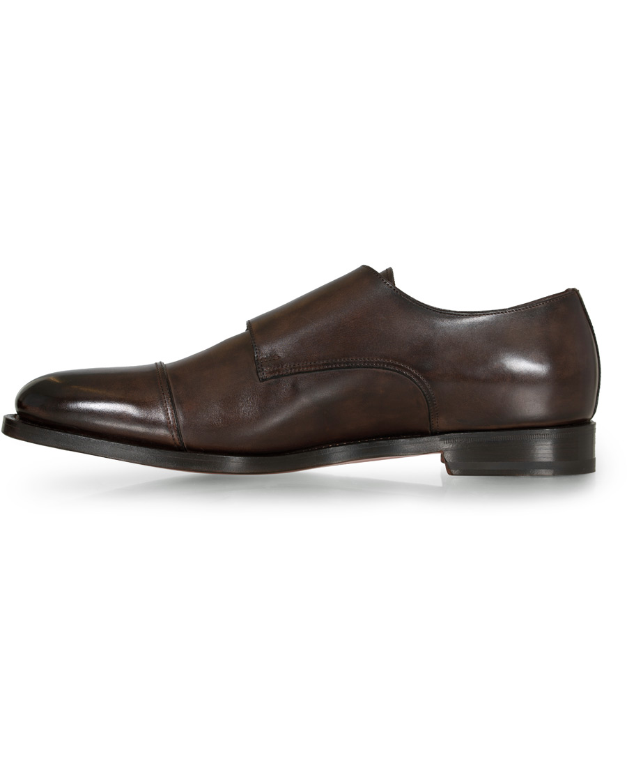 Herr | Santoni Wilson Double Monk Dark Brown Calf | Santoni | Wilson Double Monk Dark Brown Calf