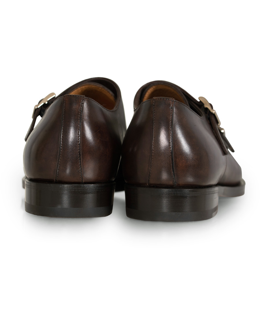 Herr | Santoni Wilson Double Monk Dark Brown Calf | Santoni | Wilson Double Monk Dark Brown Calf