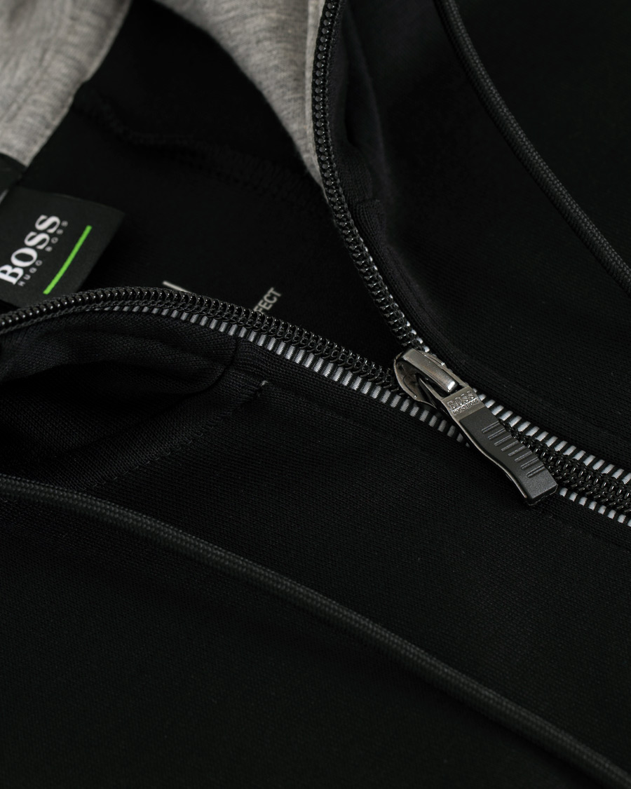 Herr | Tröjor | BOSS GREEN | BOSS Athleisure Saggy Full Zip Hoodie Black