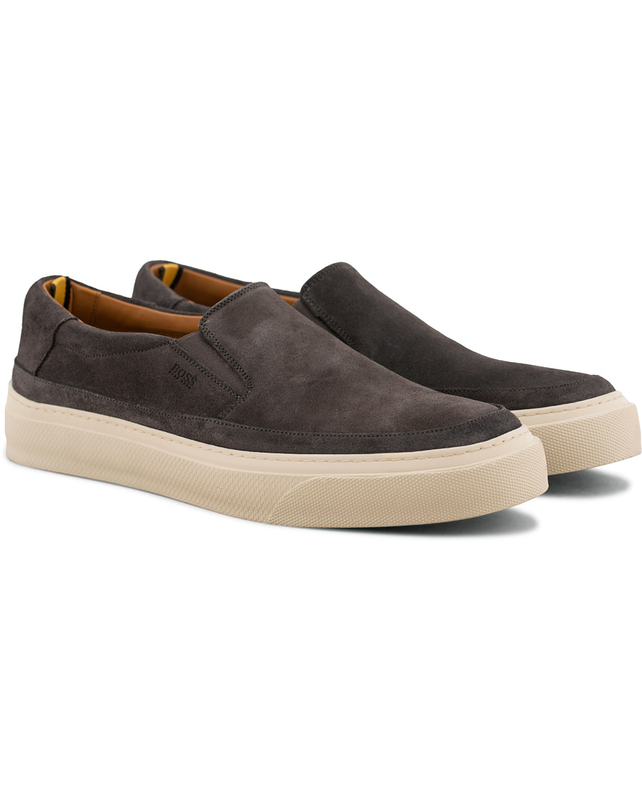Herr | BOSS Eclipse Slip On Sneaker Grey | BOSS BLACK | BOSS Eclipse Slip On Sneaker Grey