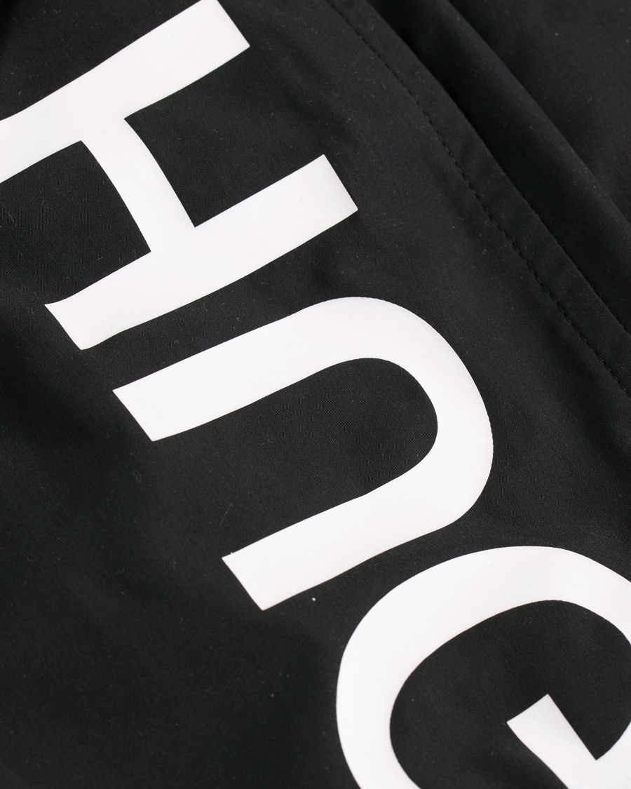Herr | Badbyxor | HUGO | Saba Swimshorts Black