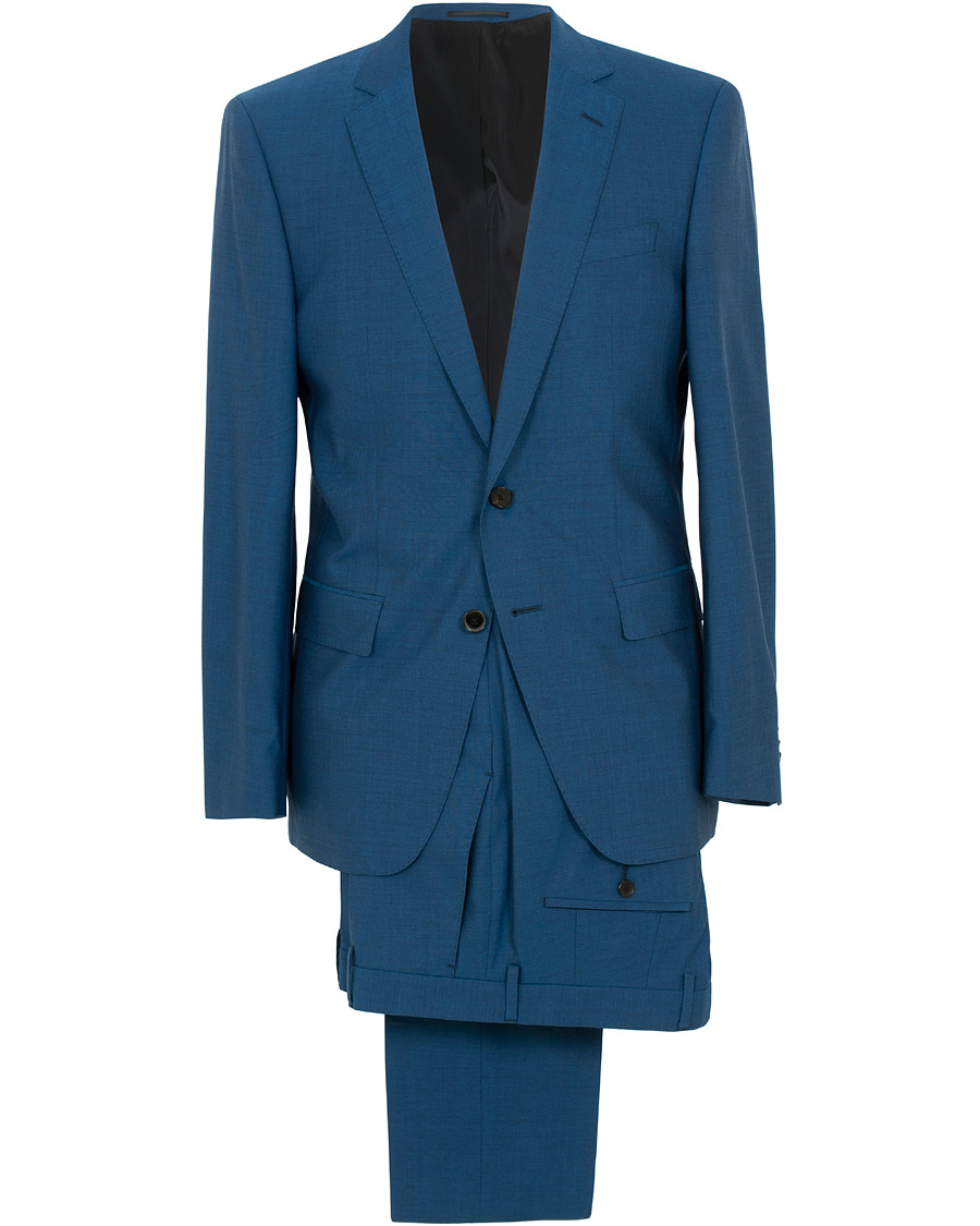 Herr | Kostymer | BOSS BLACK | BOSS Huge/Genius Stretch Wool Suit Blue
