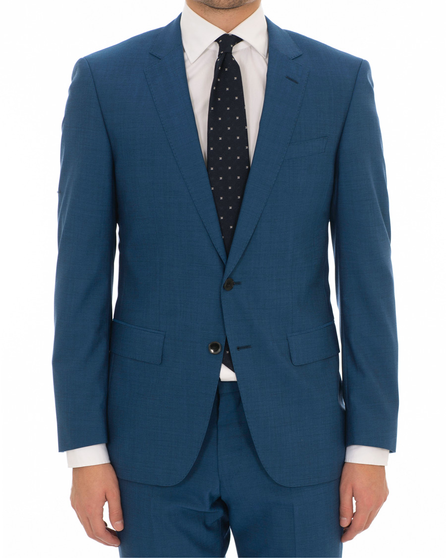 Herr | Kostymer | BOSS BLACK | BOSS Huge/Genius Stretch Wool Suit Blue