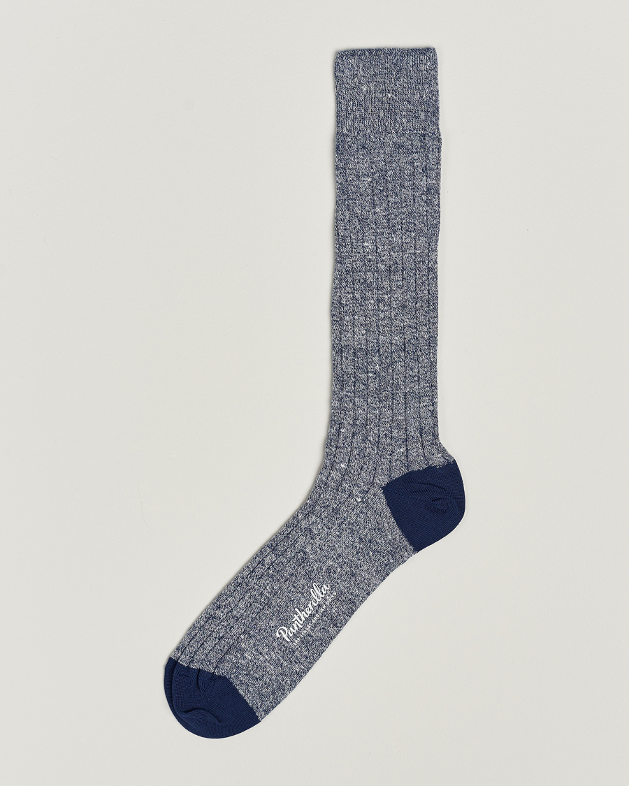 Herr | Underkläder | Pantherella | Hamada Linen/Cotton/Nylon Sock Indigo