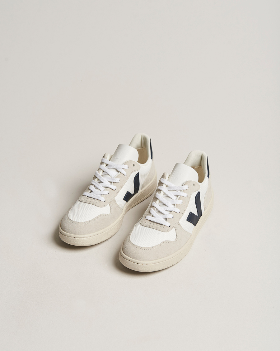 Herr | Låga sneakers | Veja | V-10 Mesh Sneaker White Nautico