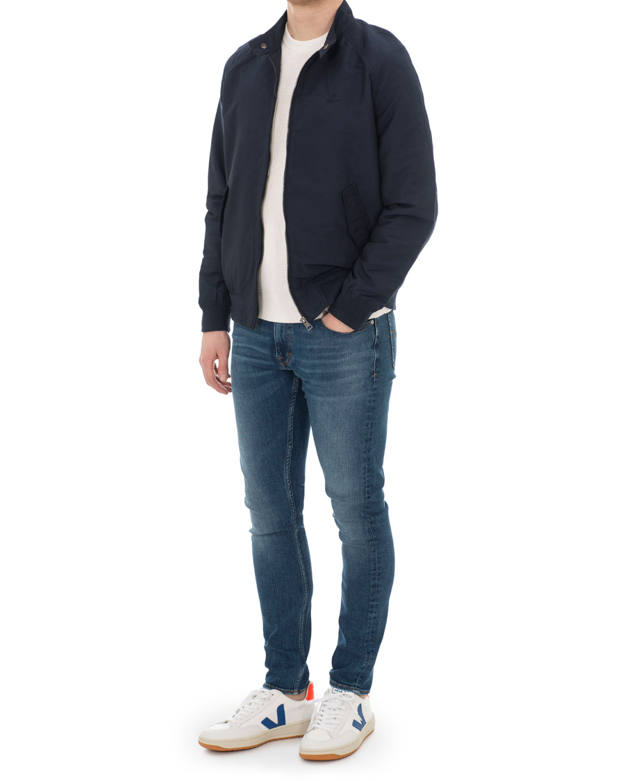 Herr | Veja V-12 Mesh Sneaker White/Indigo/Orange/Flou | Veja | V-12 Mesh Sneaker White/Indigo/Orange/Flou