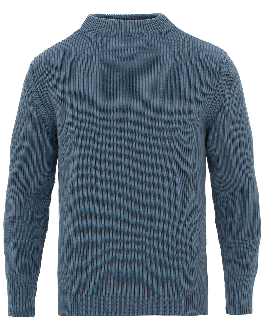 Herr | Tröjor | Andersen-Andersen | Organic Cotton Crewneck Petroleum