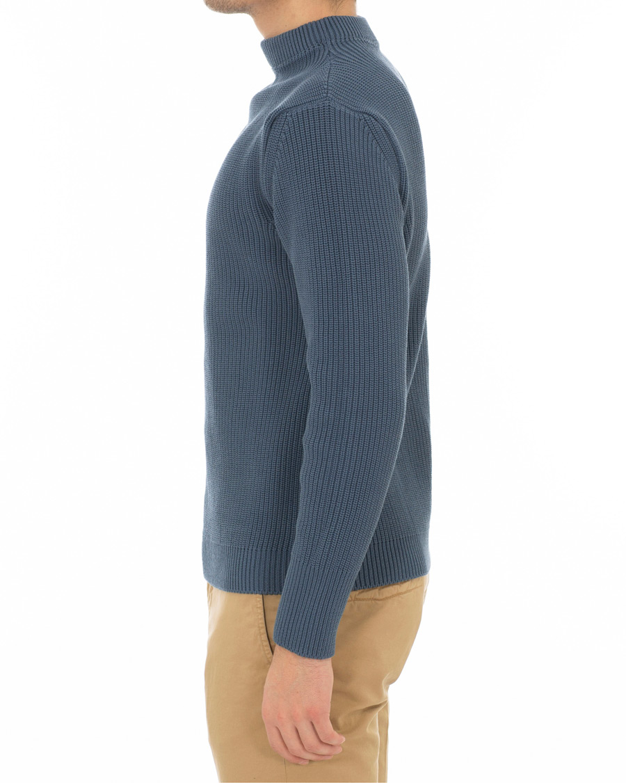 Herr | Tröjor | Andersen-Andersen | Organic Cotton Crewneck Petroleum