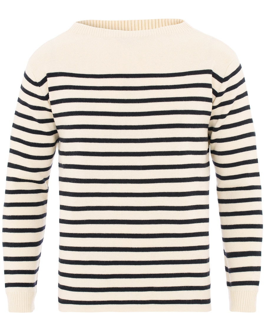 Herr | Tröjor | Andersen-Andersen | Marine Stripe Off White/Navy Blue