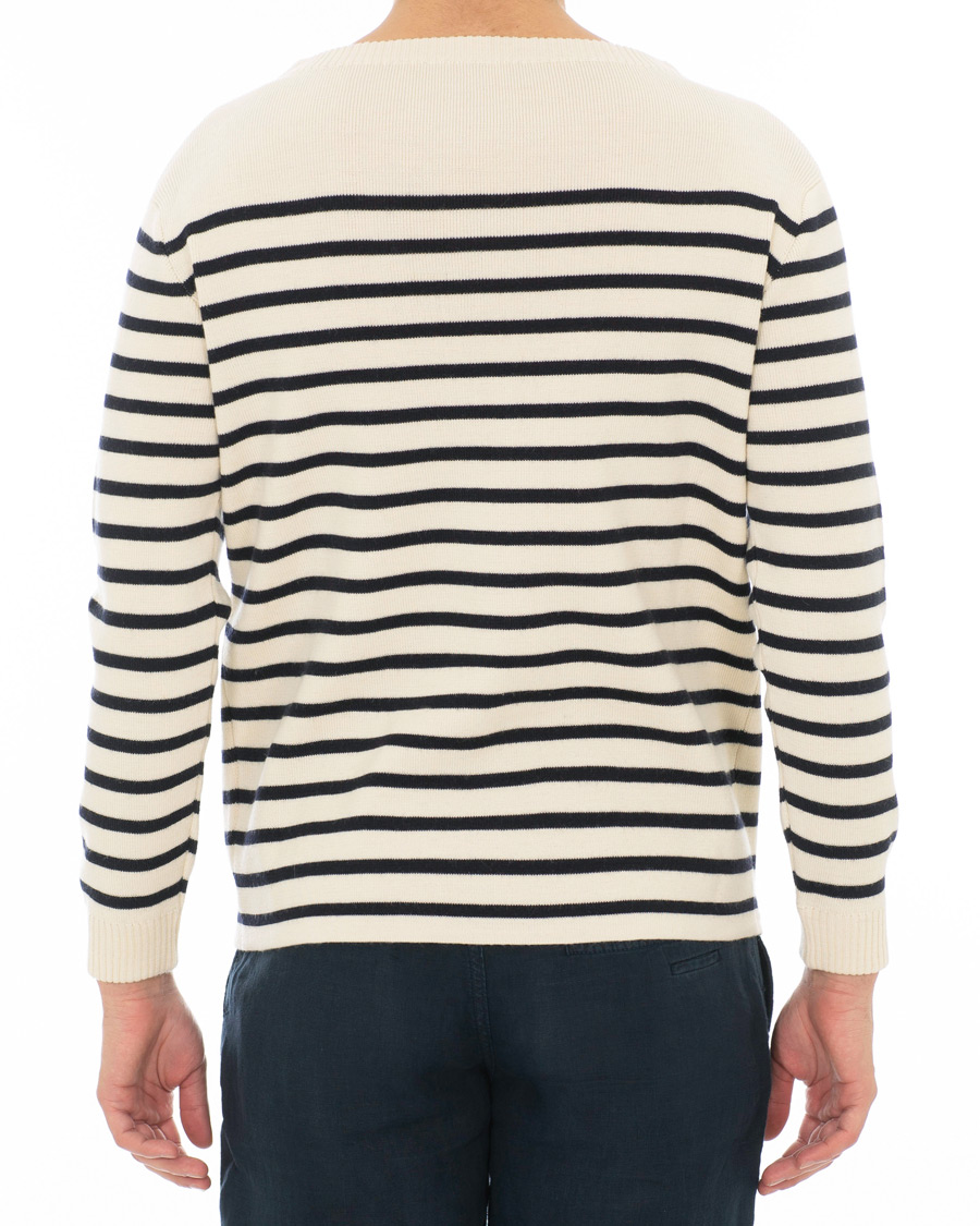 Herr | Tröjor | Andersen-Andersen | Marine Stripe Off White/Navy Blue
