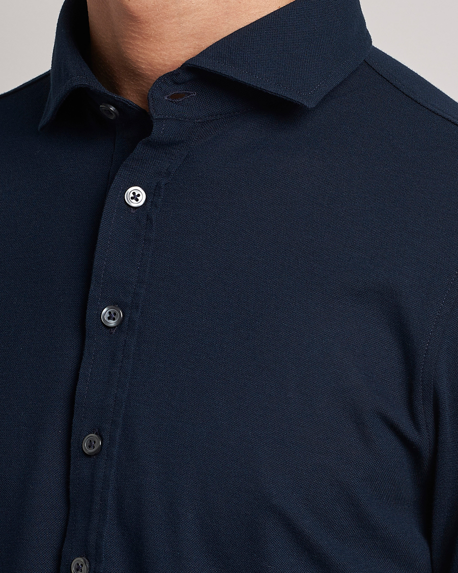 Herr | Skjortor | Gran Sasso | Popover Shirt Navy
