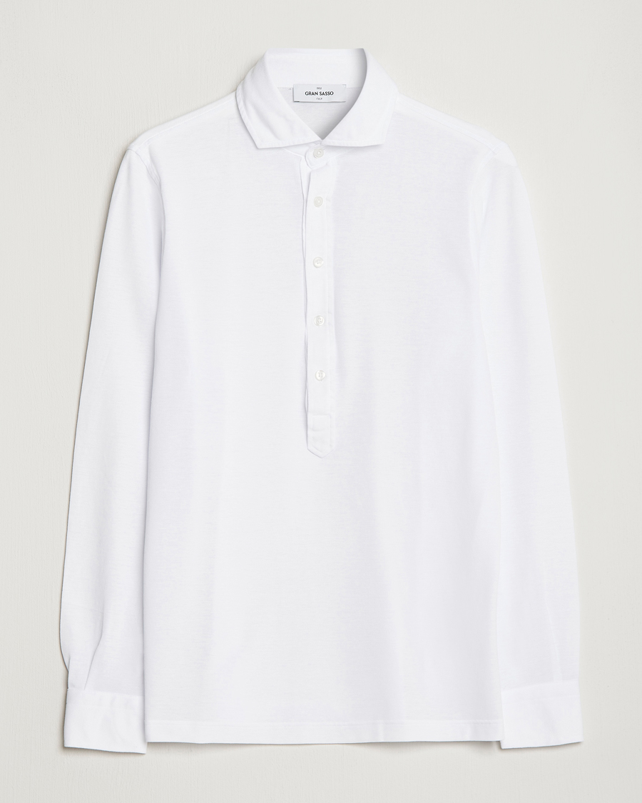 Herr | Skjortor | Gran Sasso | Popover Shirt White