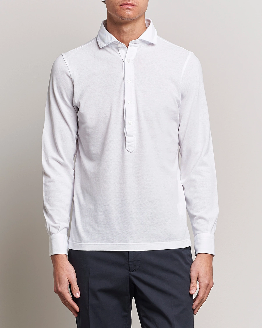 Herr | Italian Department | Gran Sasso | Popover Shirt White