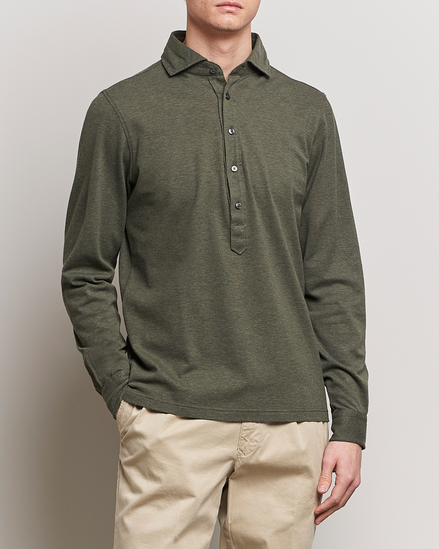 Herre |  | Gran Sasso | Popover Shirt Olive