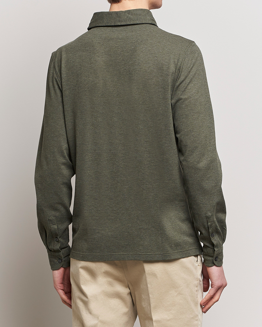 Herr | Skjortor | Gran Sasso | Popover Shirt Olive