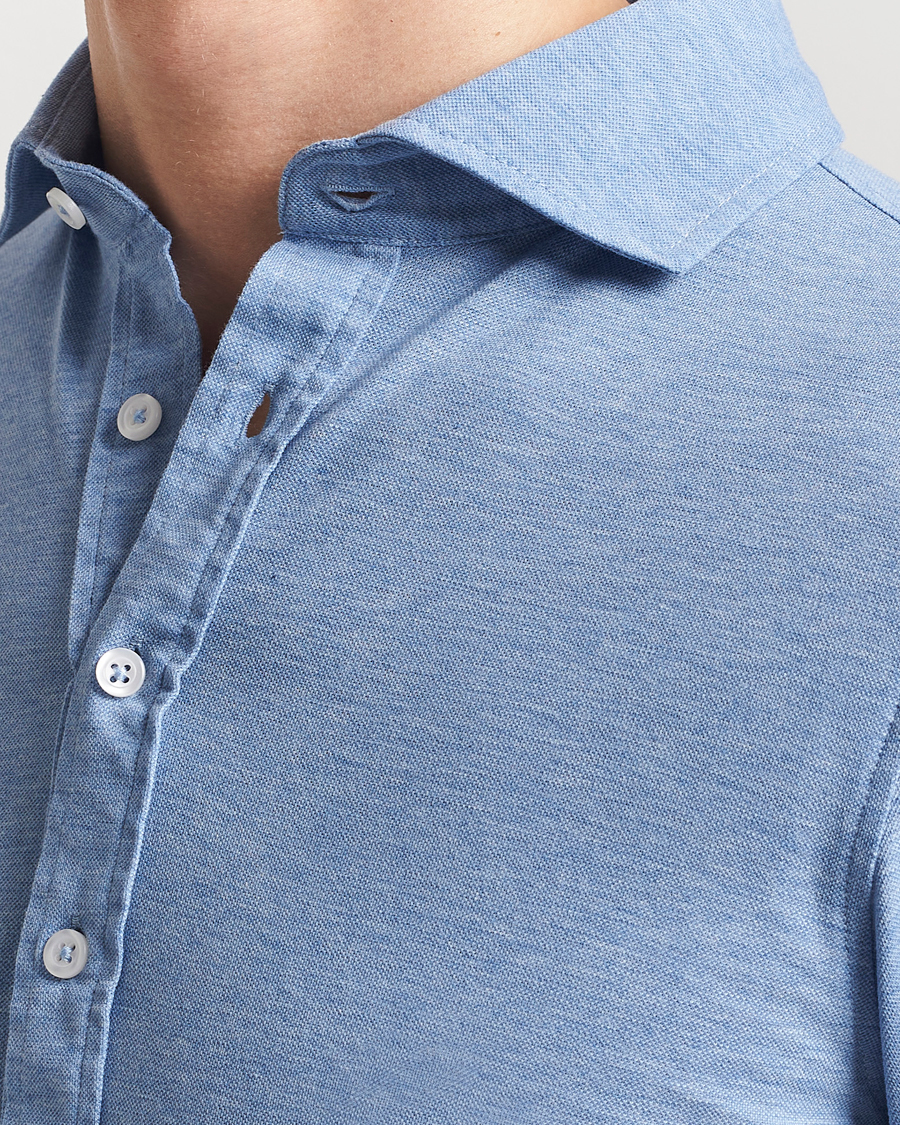 Herr | Skjortor | Gran Sasso | Popover Shirt Light Blue