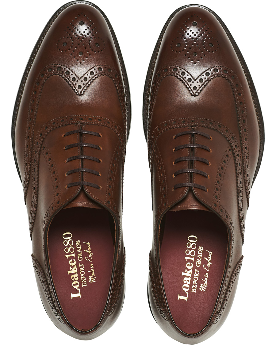 Herr | Loake 1880 Export Grade Torrington Oxford Brogue Antique Brown | Loake 1880 Export Grade | Torrington Oxford Brogue Antique Brown