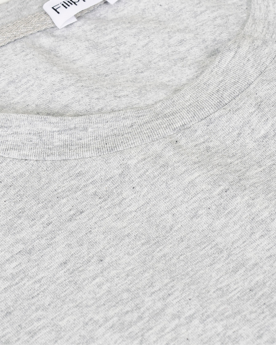 Herr | T-Shirts | Filippa K | Soft Lycra Tee Light Grey Melange