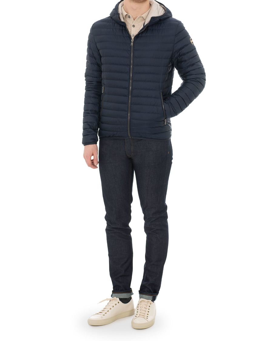 Herr | Jackor | Colmar | Lightweight Down Hooded Jacket Navy