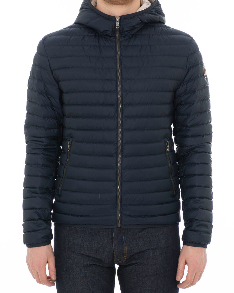 Herr | Jackor | Colmar | Lightweight Down Hooded Jacket Navy