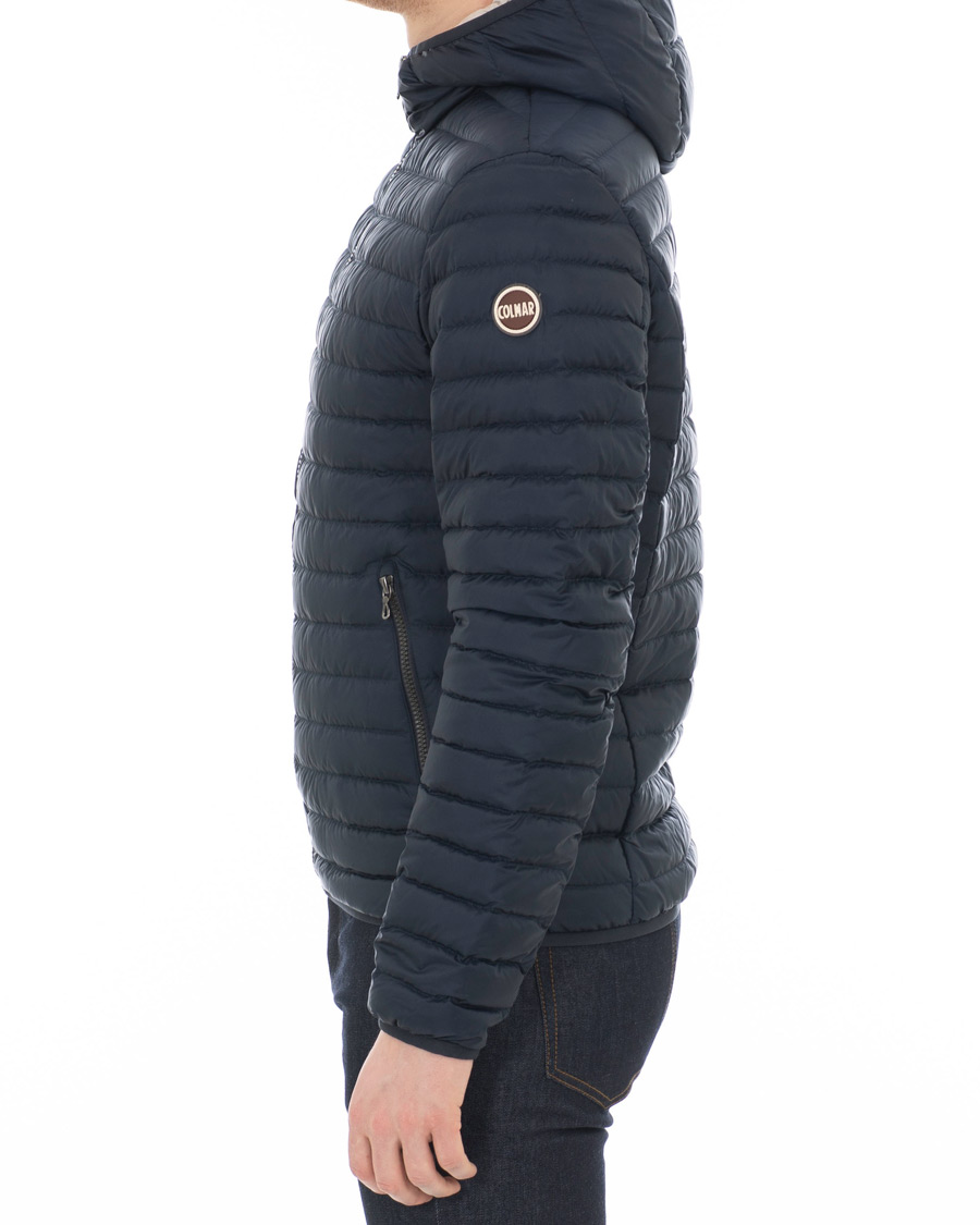 Herr | Jackor | Colmar | Lightweight Down Hooded Jacket Navy