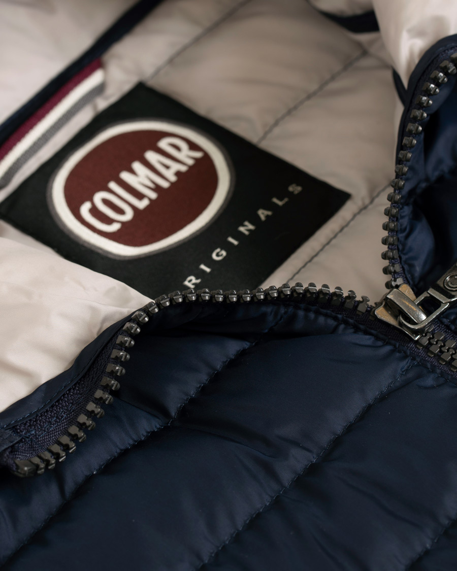 Herr | Jackor | Colmar | Lightweight Down Hooded Jacket Navy