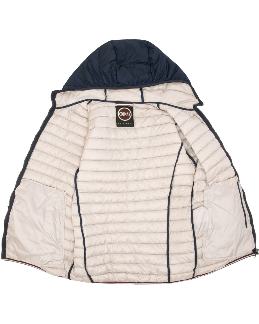 Herr | Jackor | Colmar | Lightweight Down Hooded Jacket Navy