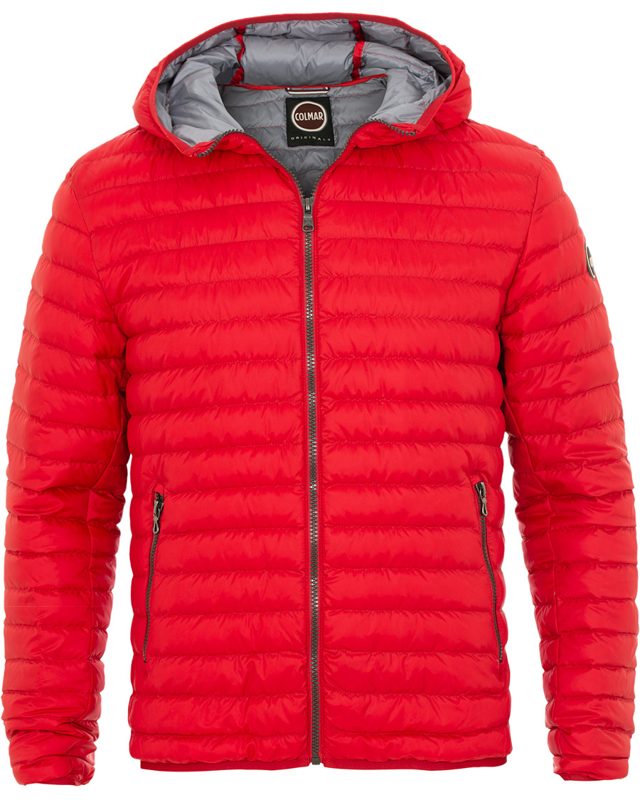 Herr | Jackor | Colmar | Lightweight Down Hooded Jacket Hermes Red