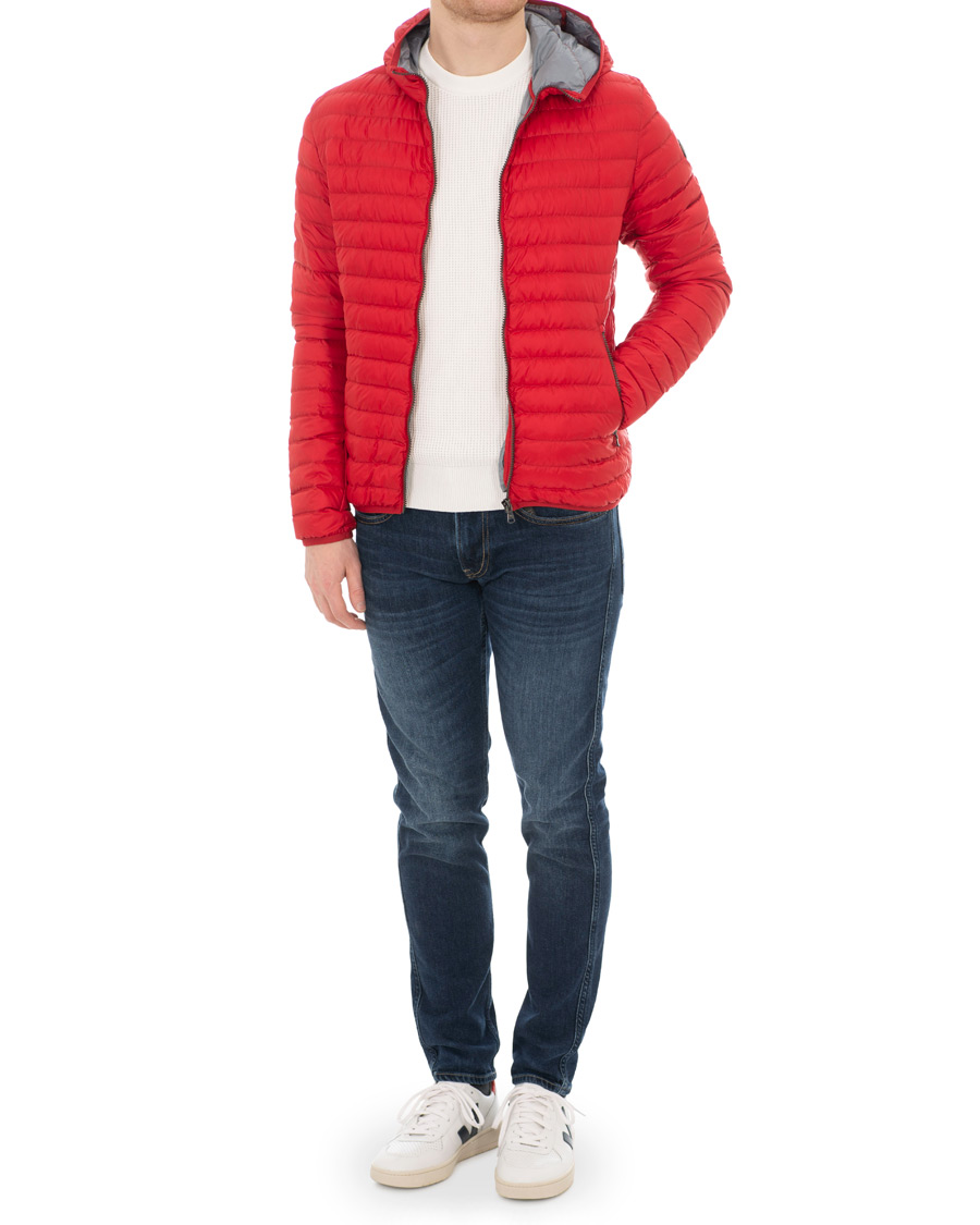 Herr | Jackor | Colmar | Lightweight Down Hooded Jacket Hermes Red