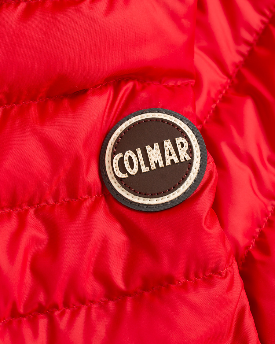 Herr | Jackor | Colmar | Lightweight Down Hooded Jacket Hermes Red