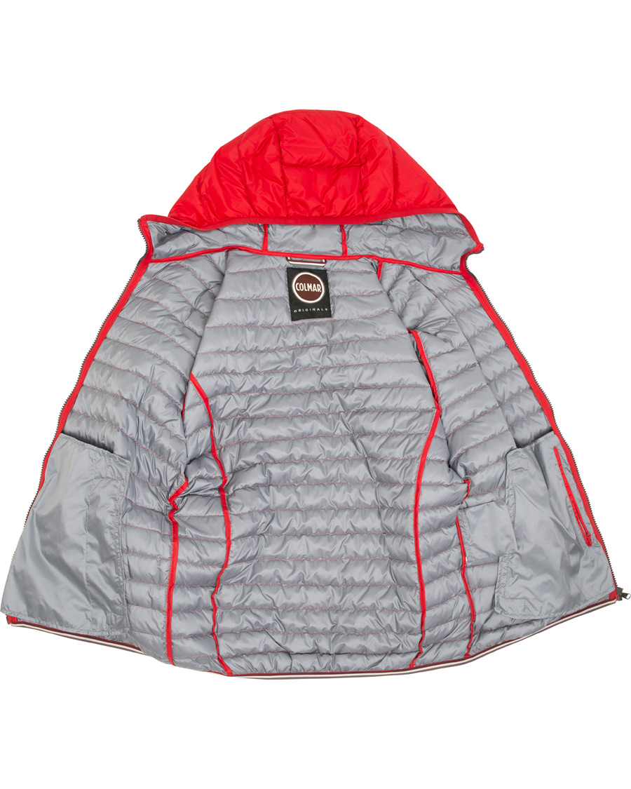 Herr | Jackor | Colmar | Lightweight Down Hooded Jacket Hermes Red