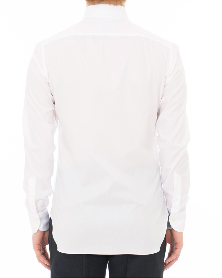 Herr | Skjortor | Berg&Berg | Frithof Handmade Button Down Cotton Shirt White