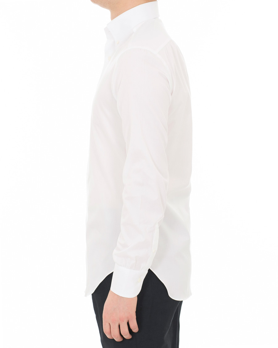 Herr | Skjortor | Berg&Berg | Frithof Handmade Button Down Cotton Shirt White